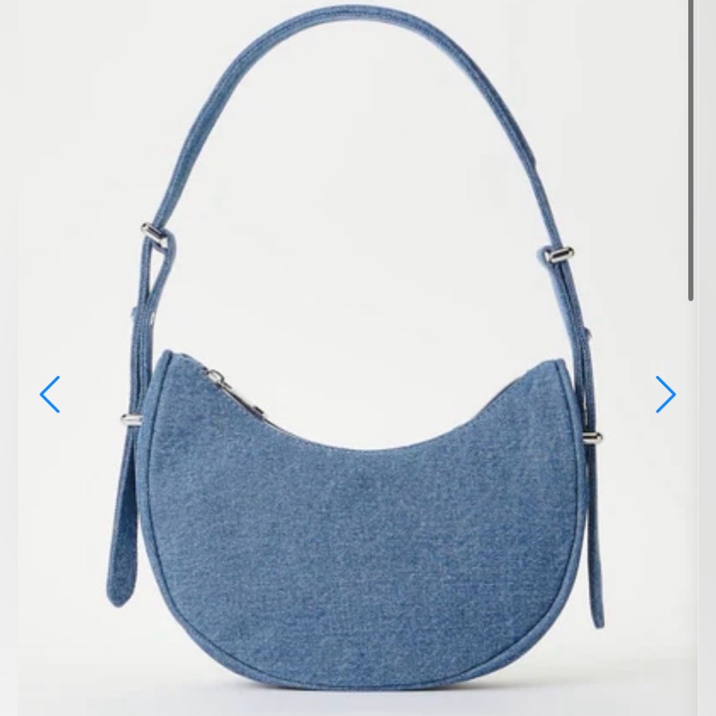 Blue Denim Shoulder Bag